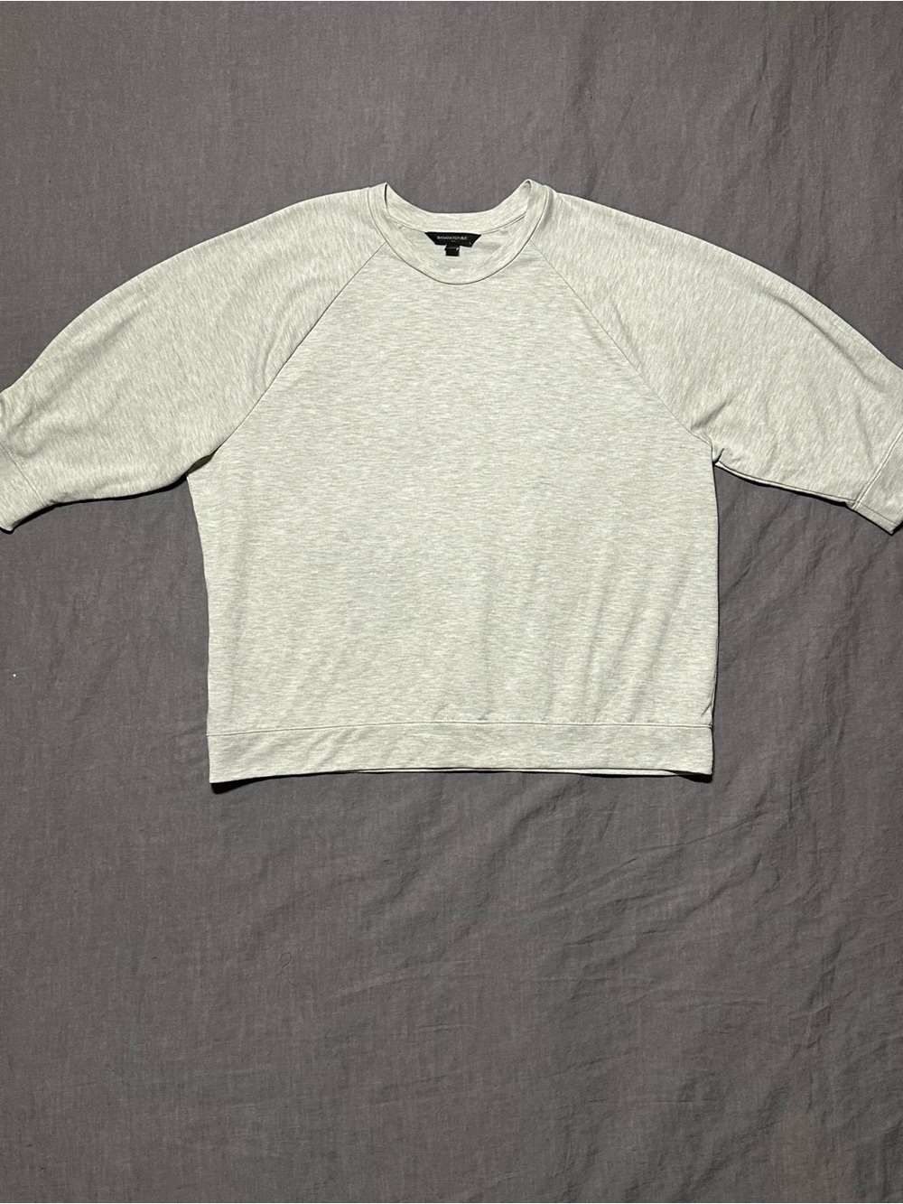 Banana Republic Light Heather Gray Crewneck Sweatshirt